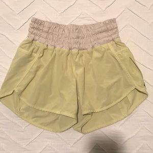 LULULEMON YELLOW SHORTS